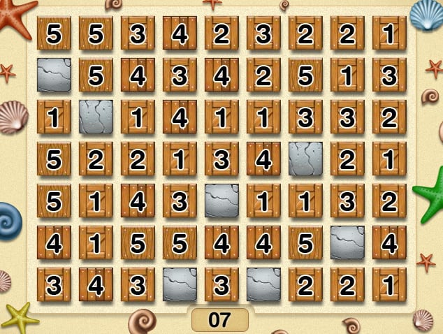 Jeu Sept de Cliquojeux Image représentant le jeu Sept
