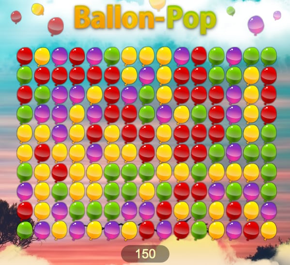 Jeu Ballon-Pop de Cliquojeux Image représentant le jeu Ballon-Pop